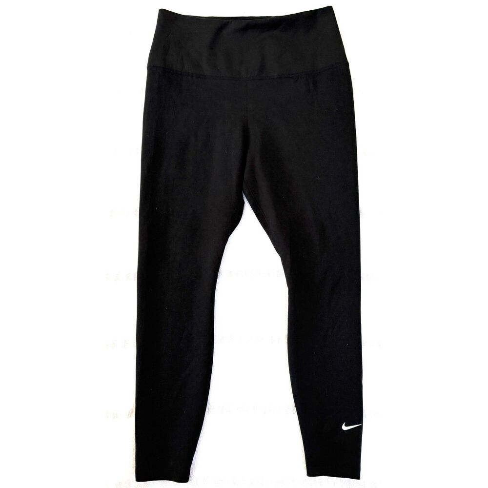 Nike Thermal Fit Womens Black Logo Leggings Size Large